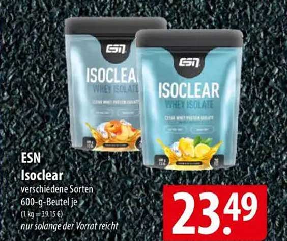 ESN Isoclear - verschiedene Sorten 600-g-Beutel