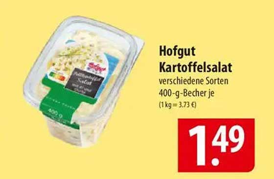 Hofgut Kartoffelsalat verschiedene Sorten 400-g-Becher