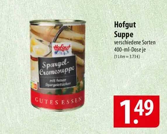 Hofgut Spargel-Cremesuppe 400-ml Dose
