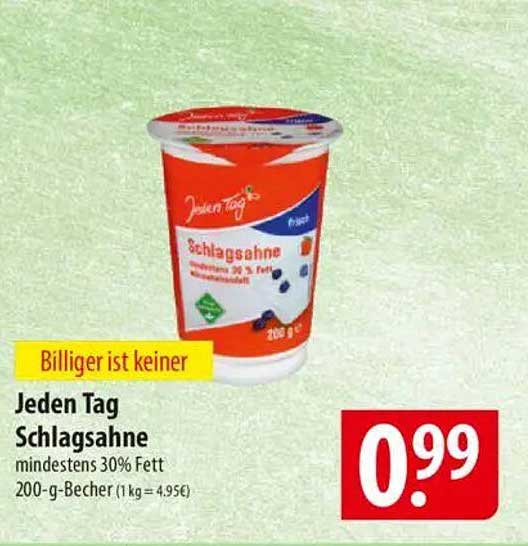 Jeden Tag Schlagsahne 200 g