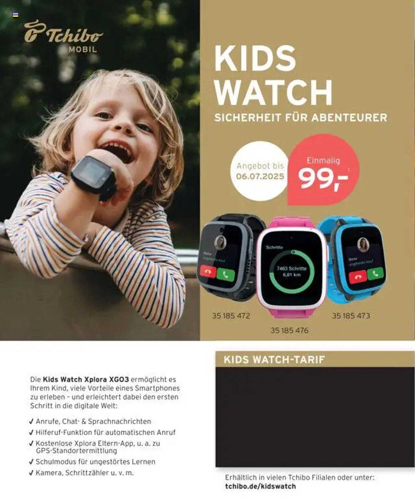 Kids Watch Xplora XGO3 - Sicherheit für Abenteurer