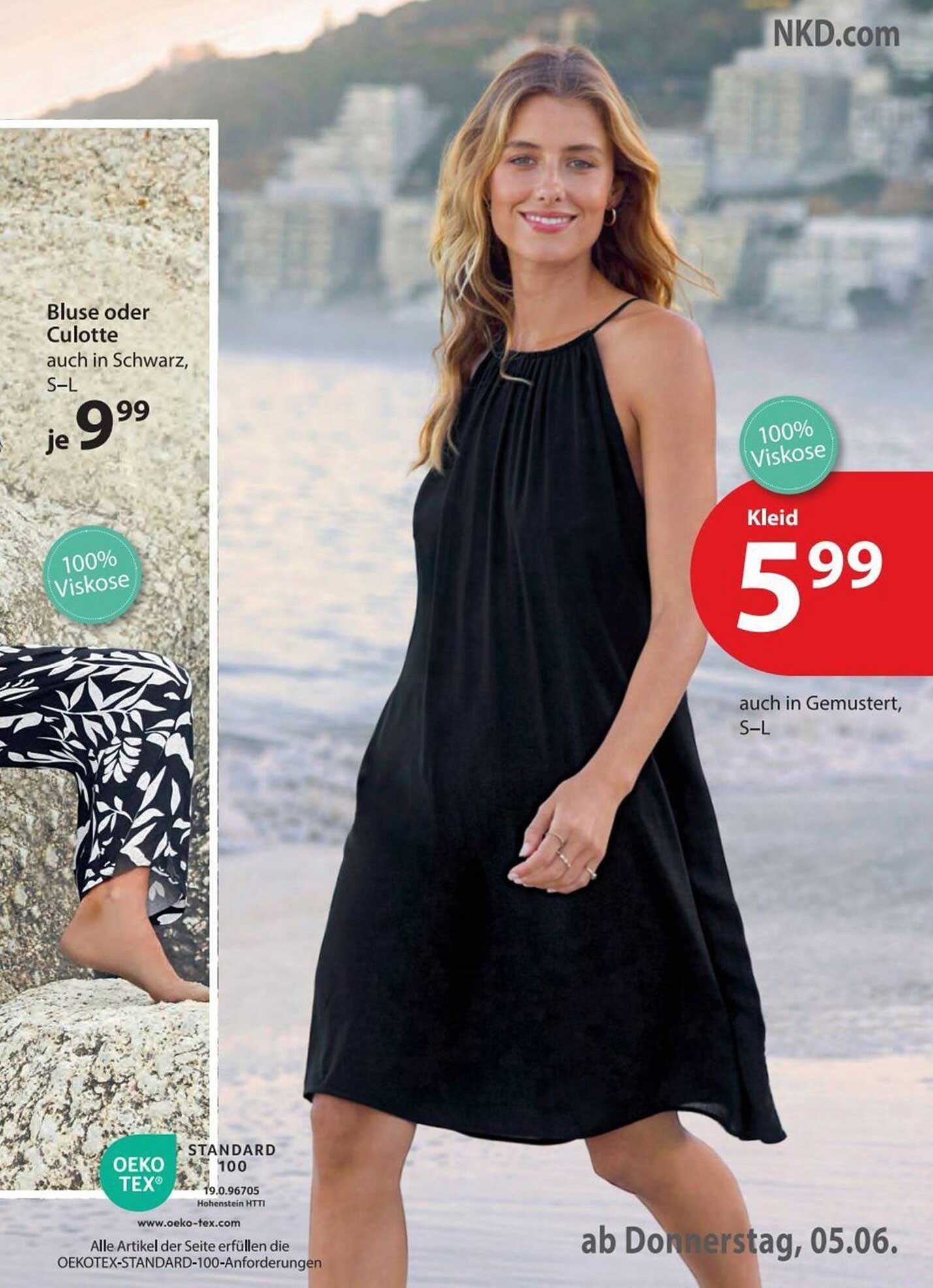 Kleid in vielen Varianten - 100% Viskose für nur 5,99 €