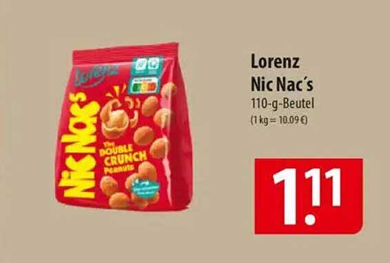 Lorenz Nic Nac's 110-g-Beutel