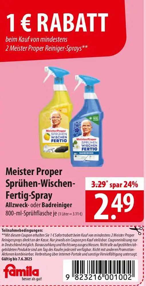 Meister Proper Sprühen-Wischen-Fertig-Spray