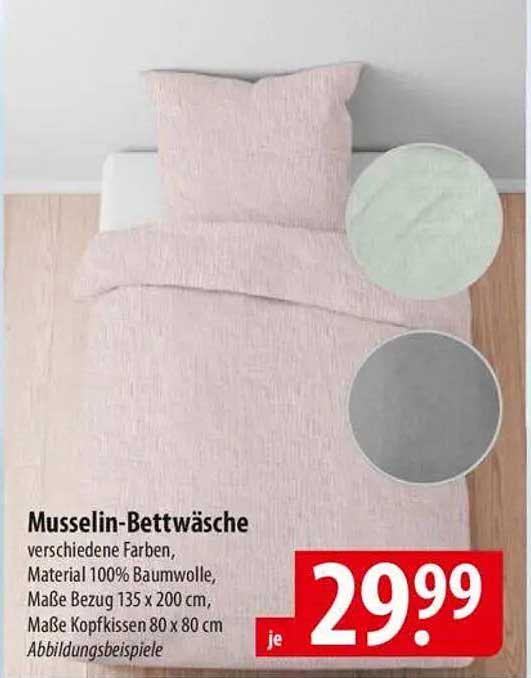 Musselin-Bettwäsche