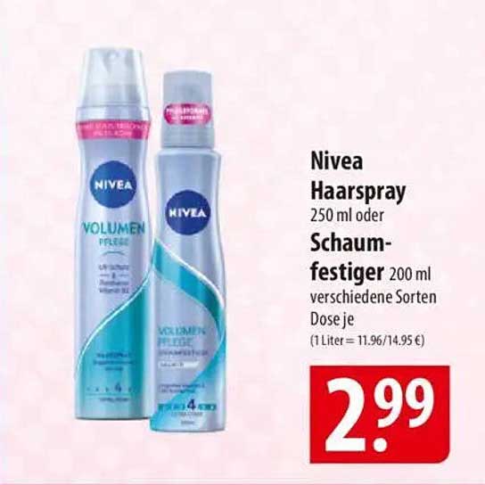 Nivea Haarspray 250 ml oder Schaumfestiger 200 ml
