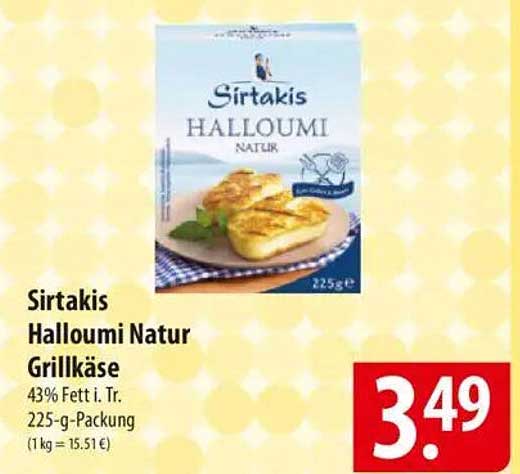 Sirtakis Halloumi Natur Grillkäse