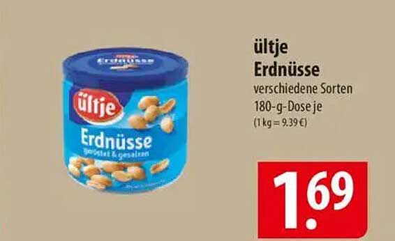 ültje Erdnüsse 180-g Dose