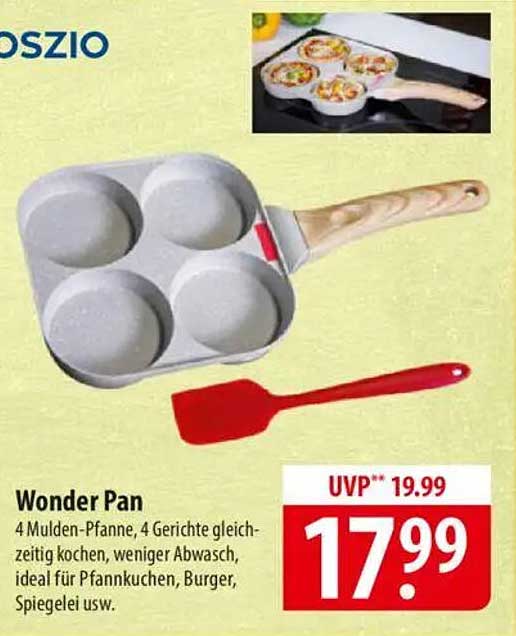 Wonder Pan – 4 Mulden-Pfanne für gleichzeitiges Kochen