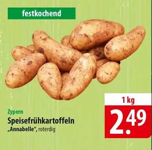 Zypern Speisefrühkartoffeln "Annabelle", roterdig 1 kg