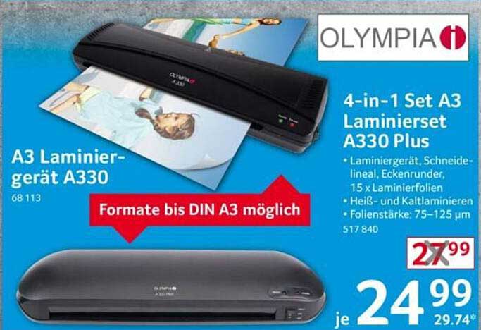 4-in-1 Set A3 Laminierset A330 Plus