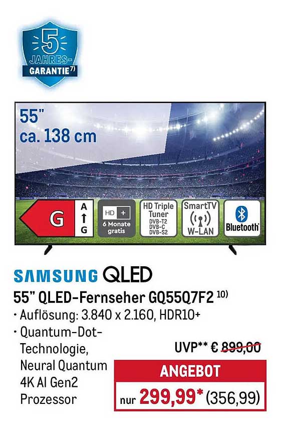 55” QLED-Fernseher GQ55Q7F2