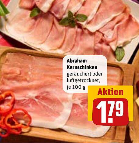 Abraham Kernschinken geräuchert oder luftgetrocknet, je 100 g