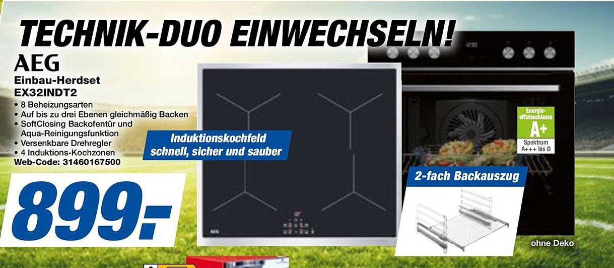 AEG Einbau-Herdset EX32INDT2