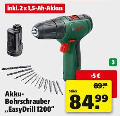 Akku-Bohrschrauber „EasyDrill 1200“