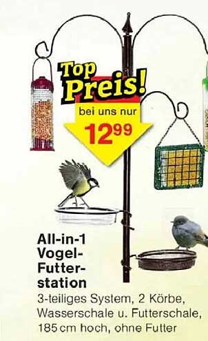 All-in-1 Vogel-Futterstation