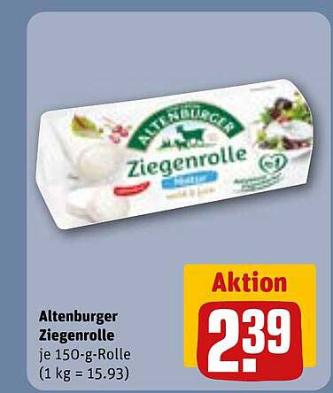 Altenburger Ziegenrolle je 150-g-Rolle (1 kg = 15.93)