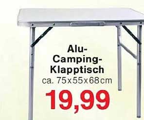Alu-Camping-Klapptisch ca. 75x55x68cm
