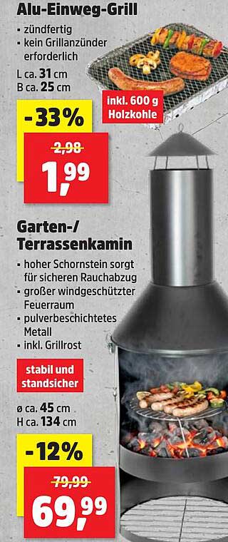 Alu-Einweg-Grill
