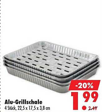 Alu-Grillschale