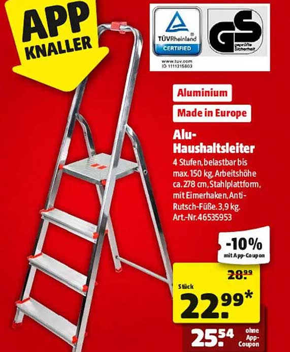 Alu-Haushaltsleiter