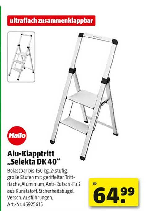 Alu-Klapptritt „Selekta DK 40“