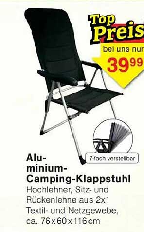 Alu-minium-Camping-Klappstuhl