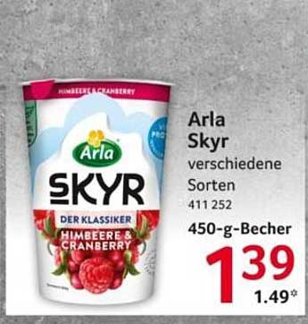 Arla Skyr verschiedene Sorten 450-g-Becher