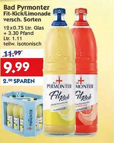 Bad Pyrmonter Fit-Kick/Limonade versch. Sorten