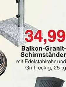 Balkon-Granit-Schirmständer