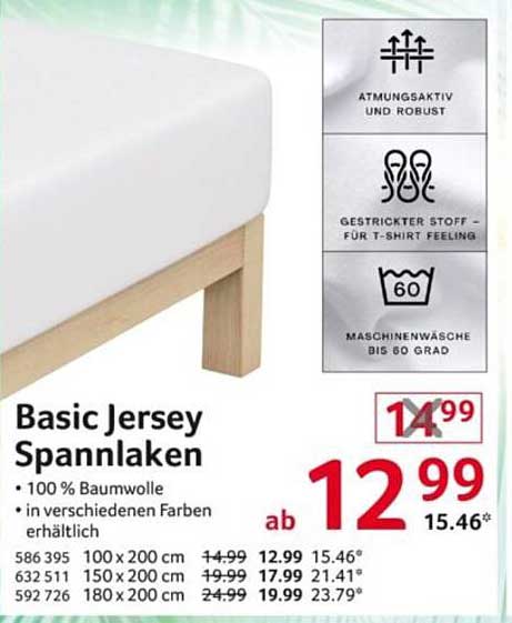 Basic Jersey Spannlaken