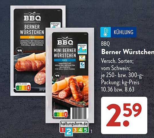BBQ Berner Würstchen