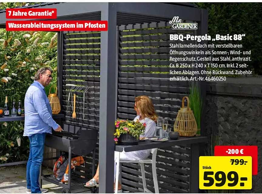 BBQ-Pergola „Basic 88“