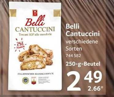 Belli Cantuccini verschiedene Sorten 250-g-Beutel