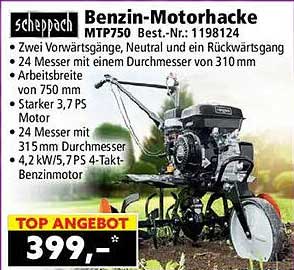 Benzin-Motorhacke MTP750 Best.-Nr.: 1198124