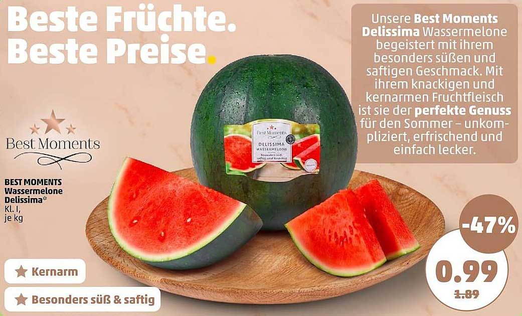 BEST MOMENTS Wassermelone Delissima* Kl. I, je kg