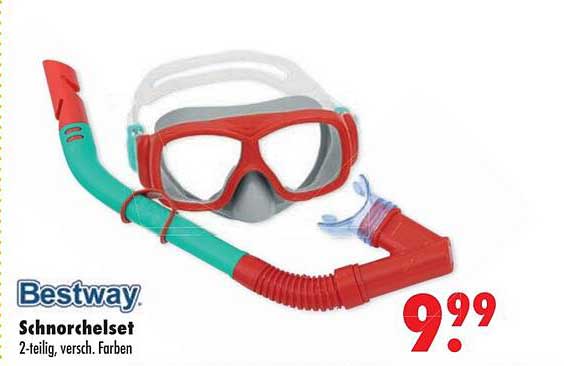 Bestway Schnorchelset 2-teilig, versch. Farben