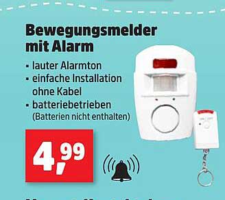 Bewegungsmelder mit Alarm