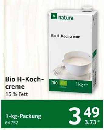 Bio H-Kochcreme 15 % Fett