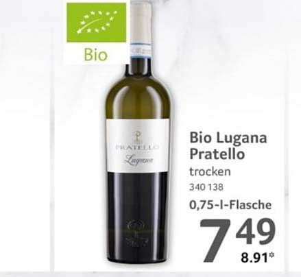 Bio Lugana Pratello trocken 340 138 0,75-l-Flasche