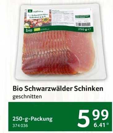 Bio Schwarzwälder Schinken geschnitten