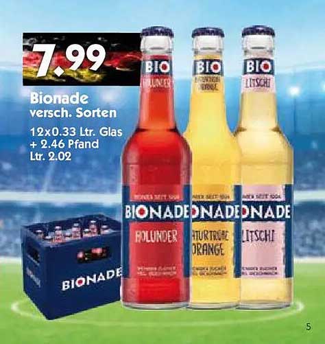 Bionade versch. Sorten