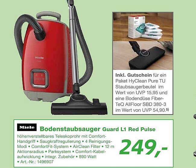 Bodenstaubsauger Guard L1 Red Pulse