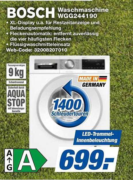 BOSCH Waschmaschine WGG244190