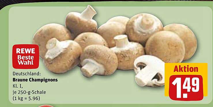 Braune Champignons
