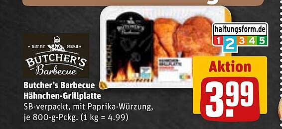 Butcher’s Barbecue Hähnchen-Grillplatte