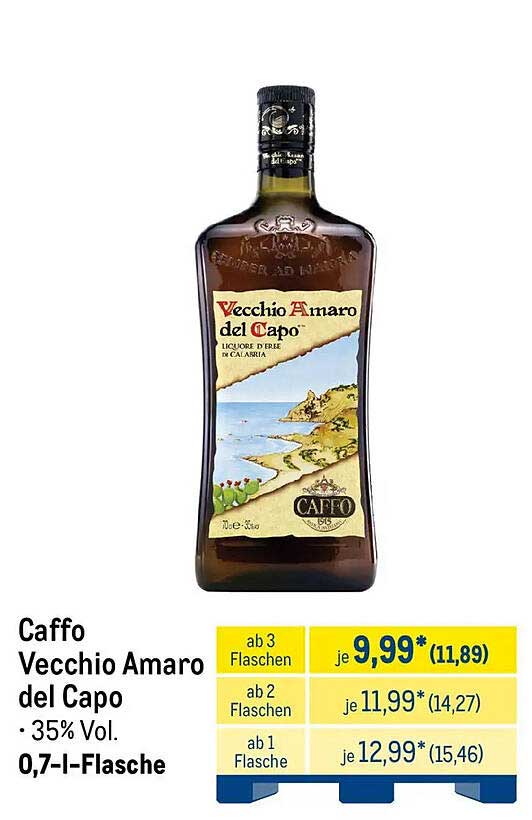 Caffo Vecchio Amaro del Capo · 35% Vol. 0,7-l-Flasche