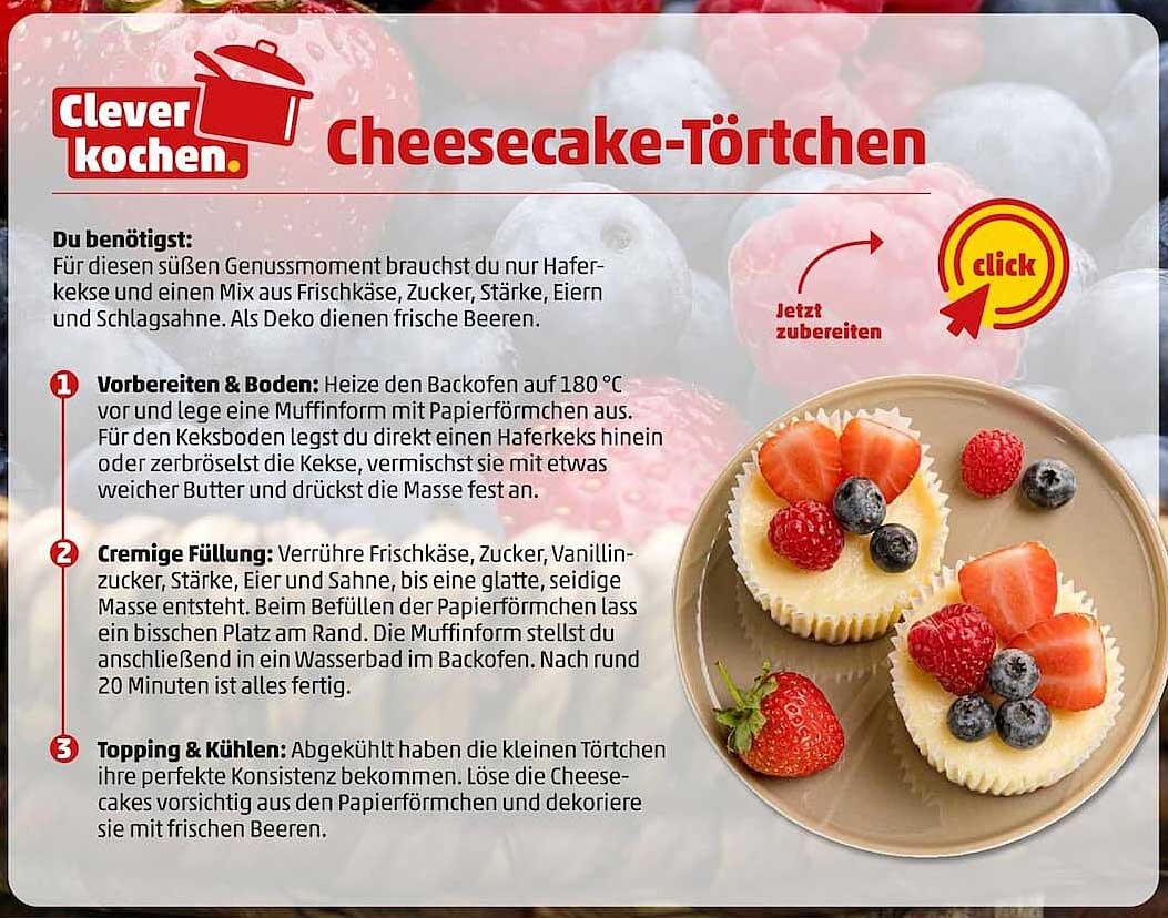 Cheesecake-Törtchen
