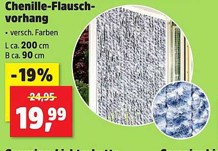 Chenille-Flausch-vorhang