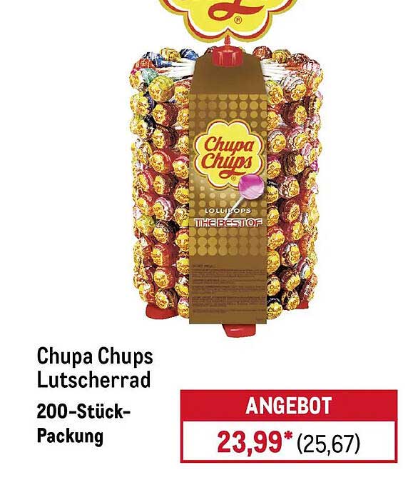 Chupa Chups Lutscherrad 200-Stück-Packung
